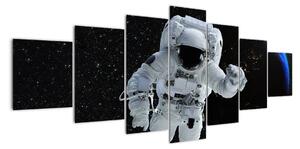 Obraz astronauta ve vesmíru (210x100cm)