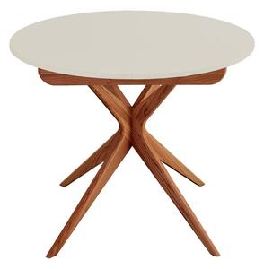 Kulatý rozkládací jídelní stůl s přídavnou deskou ø 90 cm Jubi – Ragaba