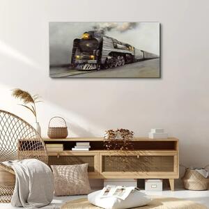 Obraz na plátně Obraz na plátně Vlaku kouřové mlhy