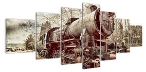 Obraz lokomotivy (210x100cm)