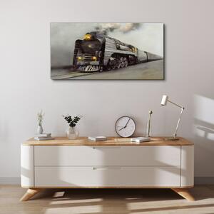 Obraz na plátně Obraz na plátně Vlaku kouřové mlhy