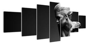 Černobílý obraz ženy (210x100cm)