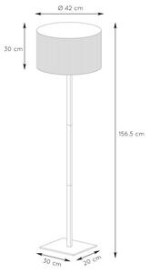 LUCIDE Stojací lampa Maggie 1xE27, průměr 42 cm