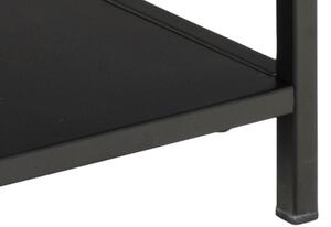 Scandi Černý kovový odkládací stolek Renna 45 x 40 cm