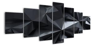 Černobílý obraz - abstrakce (210x100cm)