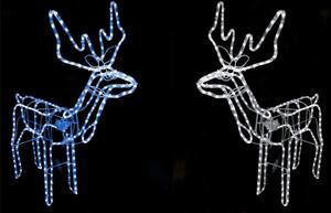 Bestent Vánoční dekorace - Svítící sob 80x97x42cm BLUE