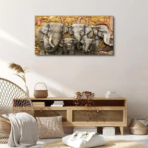 Obraz na plátně Obraz na plátně Zvířata stromů slonů