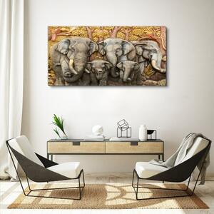 Obraz na plátně Obraz na plátně Zvířata stromů slonů