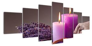 Obraz - Relax, svíčky (210x100cm)