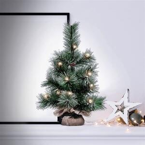 SOLIGHT LED vánoční stromeček, 3x baterie AA, IP44, časovač
