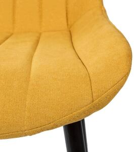 OnaDnes -20% Žlutá látková jídelní židle Somcasa Mila