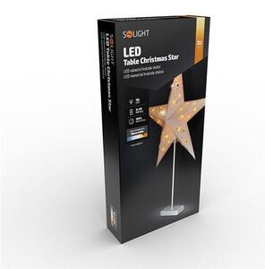 SOLIGHT LED vánoční hvězda stolní, 10x LED, 3x AA