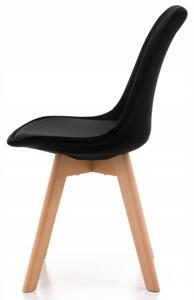 Bestent Jídelní židle 4ks skandinávský styl Black Glamor