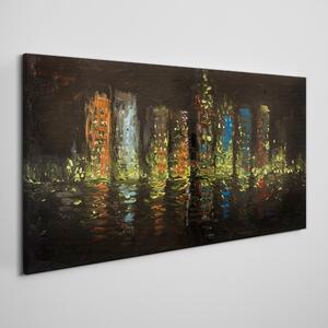 Obraz na plátně Obraz na plátně Abstrakce městské světla