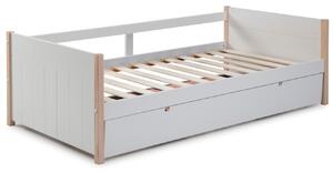 Bílá lakovaná dětská postel Marckeric Kiara 90 x 190 cm