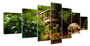 Obraz dřevěného mostu (210x100cm)