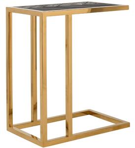 Černo zlatý dubový odkládací stolek Richmond Blackbone 55 x 35 cm