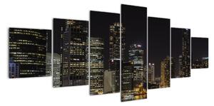 Obraz nočního velkoměsta (210x100cm)