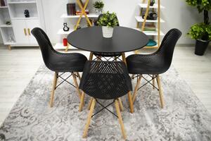 Bestent Jídelní židle skandinávský styl Black Grid