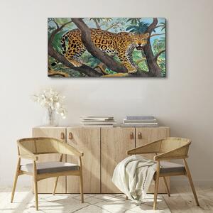 Obraz na plátně Obraz na plátně Jungle strom zvířecí kočka