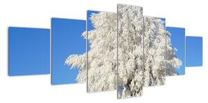 Zasněžený strom - obraz (210x100cm)