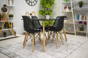 Bestent Jídelní židle skandinávský styl Black Grid