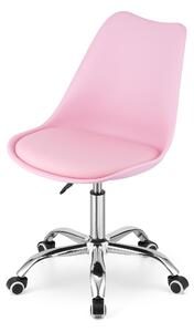 Bestent Kancelářská židle růžová skandinávský styl BASIC