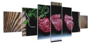 Obraz - steaky (210x100cm)