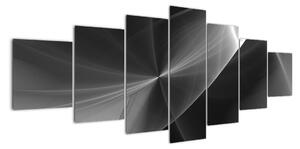 Černobílý abstraktní obraz (210x100cm)
