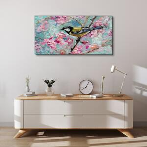 Obraz na plátně Obraz na plátně Květiny zvířecí pták
