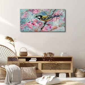 Obraz na plátně Obraz na plátně Květiny zvířecí pták