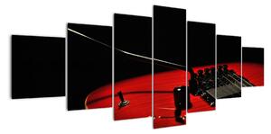 Obraz červené kytary (210x100cm)