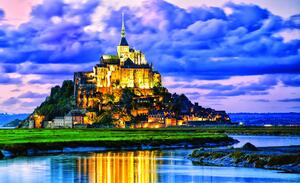 Fototapeta Mont Saint - Michel vlies 152,5 x 104 cm