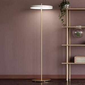 UMAGE Asteria Floor LED stojací lampa perleťová, stmívatelný, Bílá / opál, Obývací pokoj / jídelna, kov, Design
