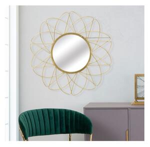Nástěnné zrcadlo ve zlaté barvě Mauro Ferretti Amelie, ⌀ 81,5 cm
