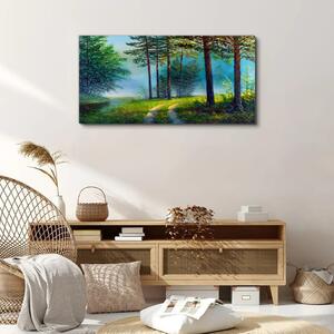 Obraz na plátně Obraz na plátně lesní strom volně žijících živočichů