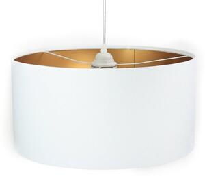Závěsné svítidlo Salina, bílá/zlatá Ø 40 cm