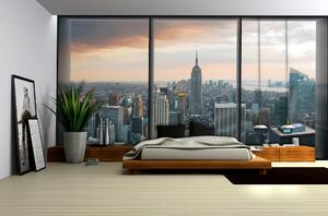Fototapeta New York - pohled z okna vlies 104 x 70,5 cm