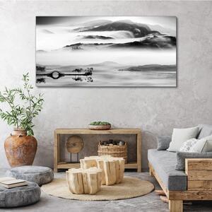Obraz na plátně Obraz na plátně Jezero Mountain Morg Most