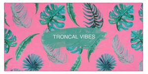 Tutumi Plážový ručník / osuška 87x170cm tropical vibes ružový