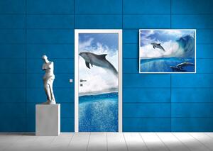 Fototapeta na dveře Delfíni vlies 91 x 211 cm