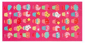 Tutumi Plážový ručník / osuška 87x170cm muffiny cupcakes růžový