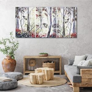 Obraz na plátně Obraz na plátně Abstrakce lesní listy