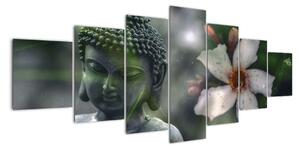Abstraktní obraz - Buddha (210x100cm)