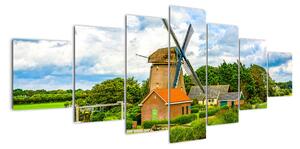 Obraz větrného mlýna (210x100cm)
