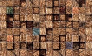 3D Fototapeta Dřevo vlies 104 x 70,5 cm