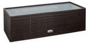 RattanArt Ratanový květináč Salerno tmavě hnědý 95x40x30