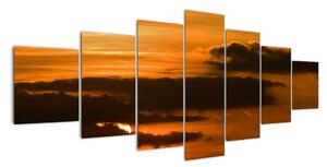 Západ slunce - moderní obrazy (210x100cm)
