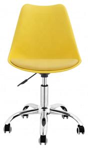Bestent Kancelářská židle žlutá skandinávský styl BASIC