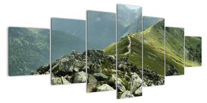 Hřeben hor - moderní obrazy (210x100cm)